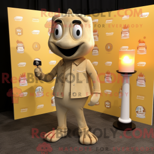 Tan Scented Candle mascot...