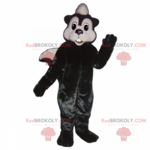 Schwarzweiss-Eichhörnchen-Maskottchen - Redbrokoly.com