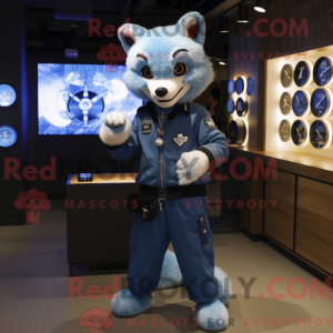 Blue Fox-mascottekostuum...