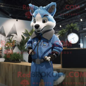 Blue Fox-mascottekostuum...
