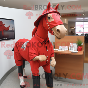 Maskottchenkostüm Red Mare...