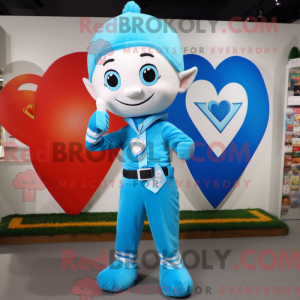 Maskotdraktfigura Sky Blue...