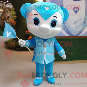 Maskotdraktfigura Sky Blue...