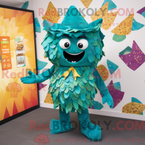 Teal Nachos Maskottchen...