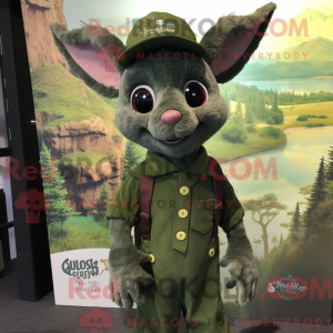 Olive Chupacabra mascot...
