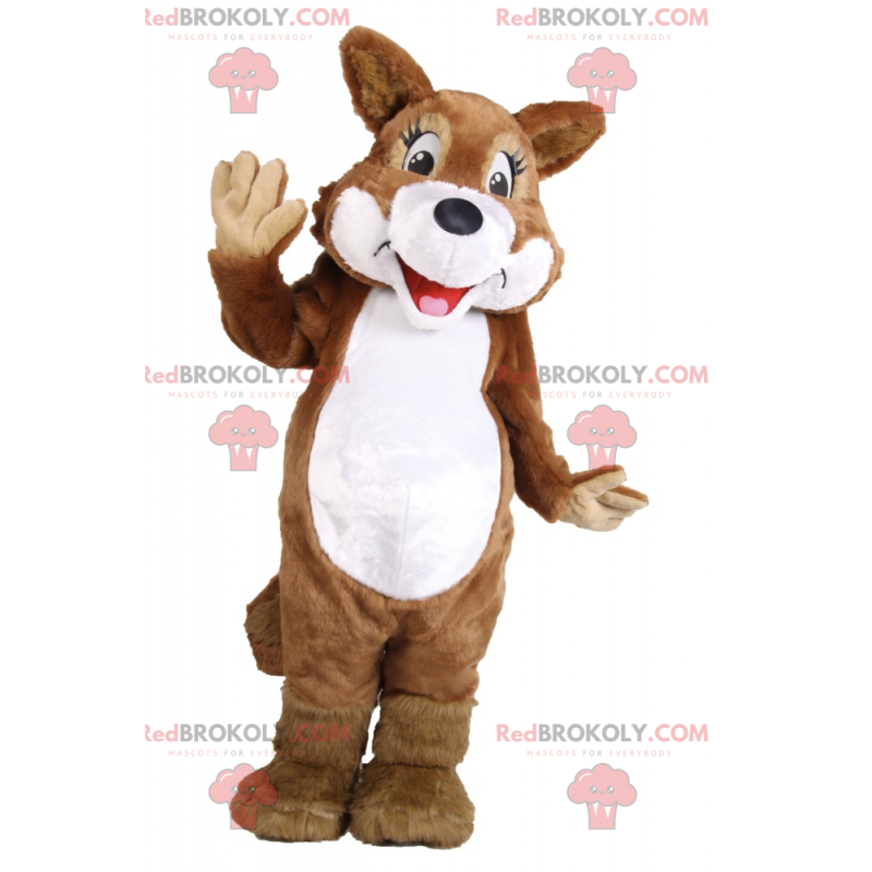 Lächelndes Eichhörnchenmaskottchen - Redbrokoly.com