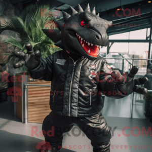 Svart Stegosaurus...