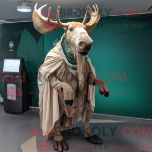 Beżowa maskotdraktfigur dla...