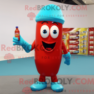 Turquoise Bottle Of Ketchup...