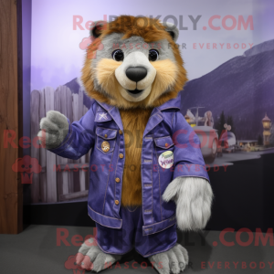 Purple Marmot mascot...