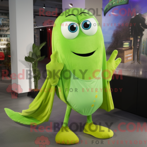 Postava maskota Lime Green...