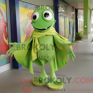 Lime Green Stingray mascot...