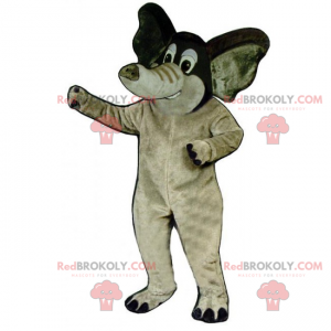 Elephant mascot with small ears - Redbrokoly.com