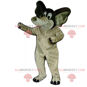 Mascotte d'éléphant avec petites oreilles - Redbrokoly.com