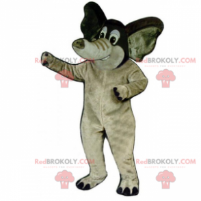 Elefantenmaskottchen mit kleinen Ohren - Redbrokoly.com