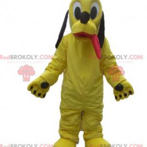 Mascot yellow dog Pluto famous companion of Mickey -