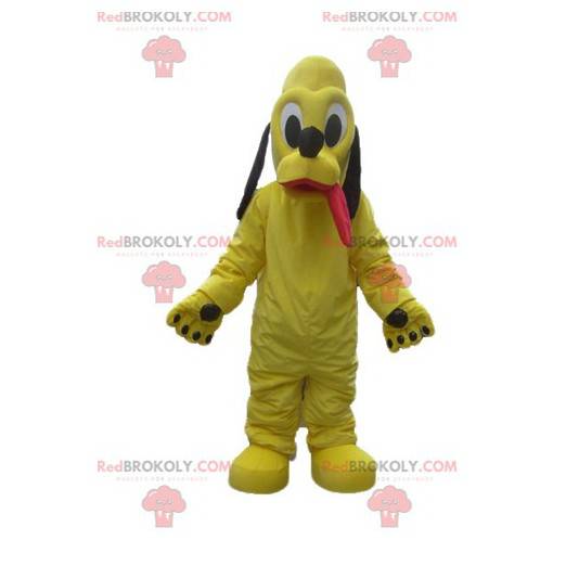 Mascot yellow dog Pluto famous companion of Mickey -