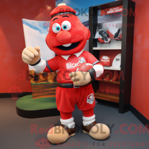 Red Cod-maskotdraktfigur...