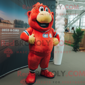 Red Cod-maskotdraktfigur...