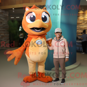 Tan laks maskot kostume...