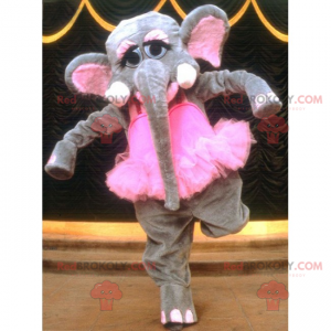 Elefant maskot med danserens tutu - Redbrokoly.com