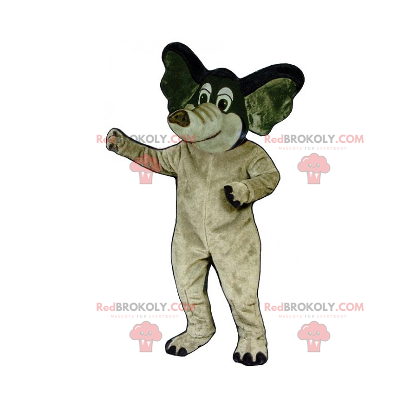 Zweifarbiges Elefantenmaskottchen - Redbrokoly.com