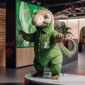 Grøn Pangolin maskot...