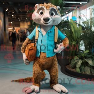 Turkis Meerkat maskot...