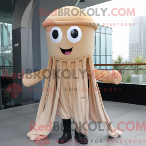 Tan manet maskot kostyme...