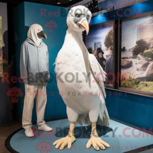 Witte gier mascottekostuum...