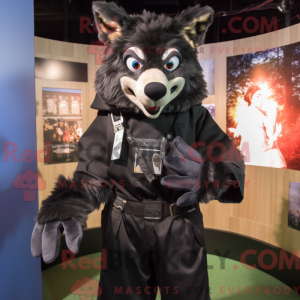 Black Wolf-maskotdraktfigur...