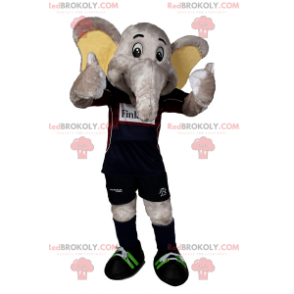 Elephant mascot in soccer gear - Redbrokoly.com