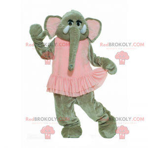 Elephant mascot in ballet tutu - Redbrokoly.com