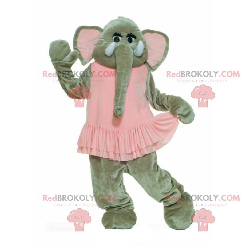 Maskot slona v baletu tutu - Redbrokoly.com