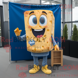 Postava maskota z modrého...
