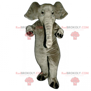 Gray elephant mascot - Redbrokoly.com