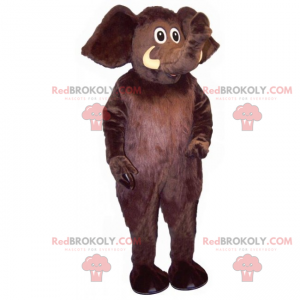 Mascotte d'éléphant noir - Redbrokoly.com