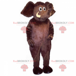 Mascote elefante preto - Redbrokoly.com