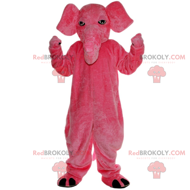 Rosa Elefantenmaskottchen - Redbrokoly.com