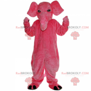 Mascote elefante rosa - Redbrokoly.com