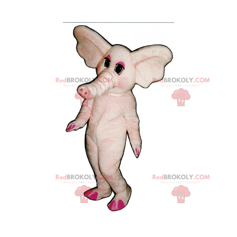 Mascota elefante rosa - Redbrokoly.com