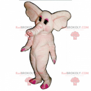 Rosa Elefantenmaskottchen - Redbrokoly.com