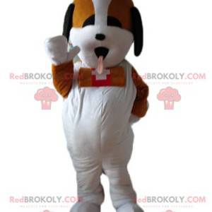 Mascotte de Saint-Bernard chien sauveteur tricolore -