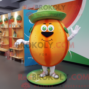 Oransje melon maskot...