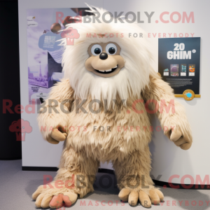 Brązowa maskotka Yeti w...
