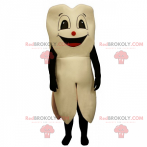 Mascote de dente com sorriso - Redbrokoly.com