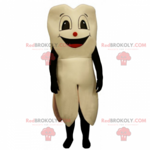 Mascotte del dente con il sorriso - Redbrokoly.com