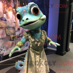 Gekkoer maskot drakt...