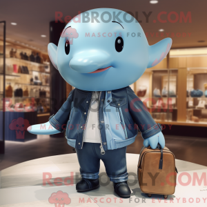 Personaggio mascotte balena...