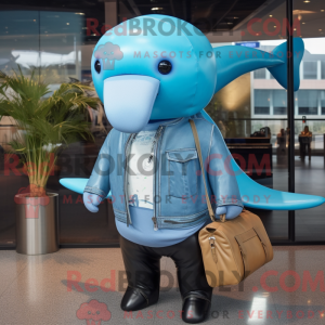 Personaggio mascotte balena...